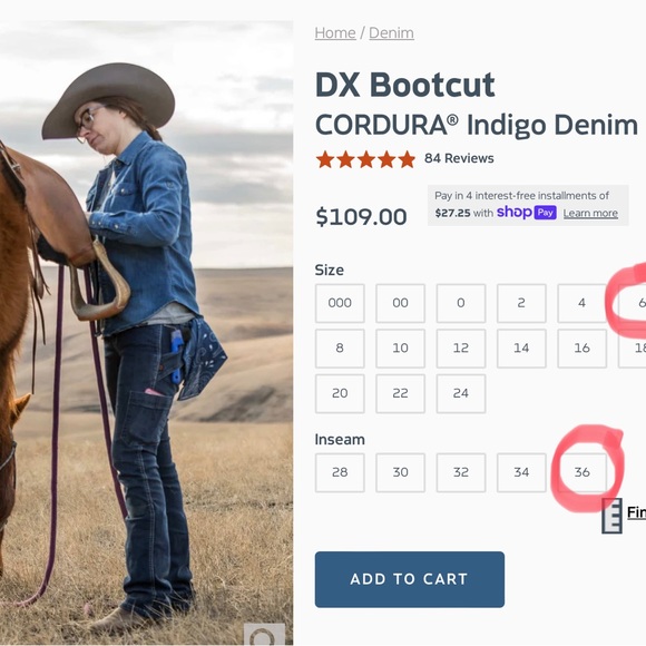 Dovetail Workwear DX Bootcut Cordura Indigo Denim Work Jeans TALL - Picture 6 of 11